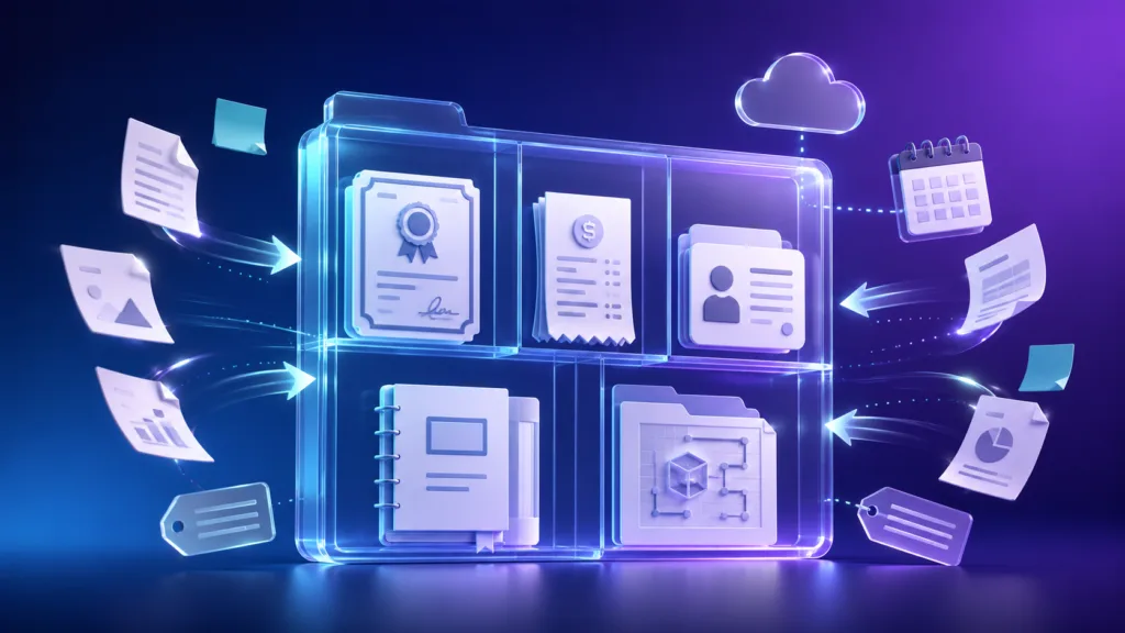 como organizar documentos digitais