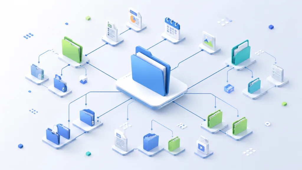 como organizar pastas no computador